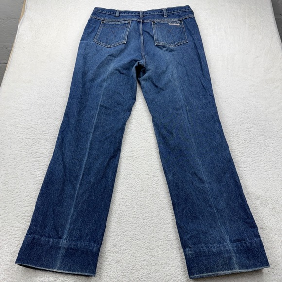 Vintage Calvin Klein Jeans Mens 38x33 Blue Stone Wash Union Made in USA - Picture 8 of 9